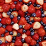 blueberries strawberries