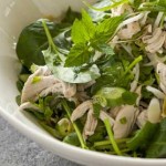 lime poached chicken salad